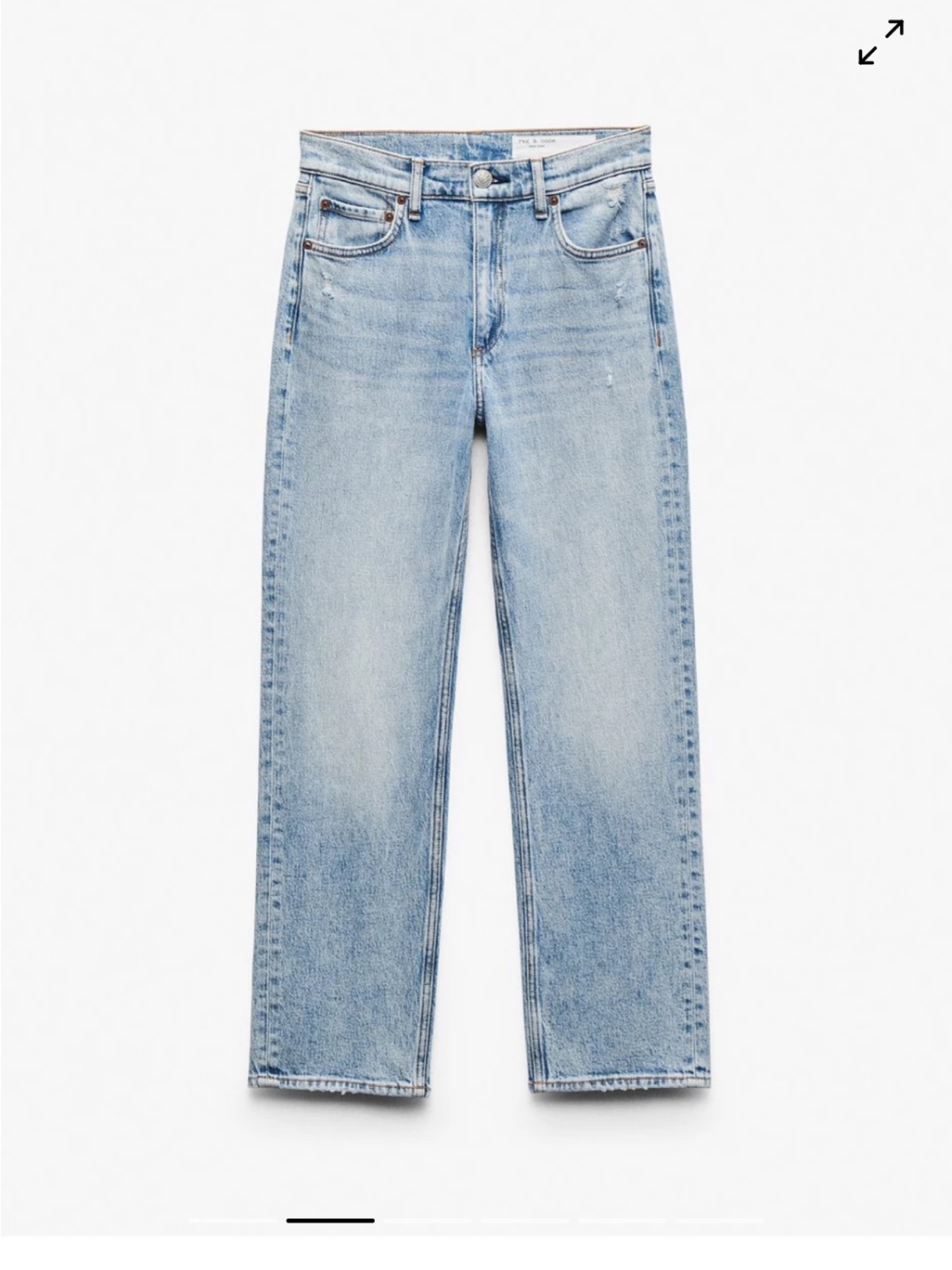 Rag & Bone Harlow Ankle Straight Jean Size 29